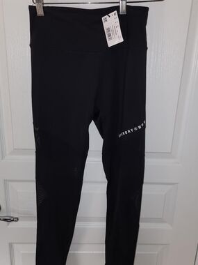 Superdry Black Training Mesh 7/8 leggings